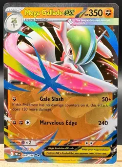 Mega Gallade ex 048/086 Double Rare Chaos Rising Pokemon TCG NM - Image 1