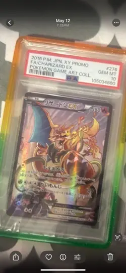 Charizard EX 276/XY-P 2016 Japanese XY-P Promo Holo Pokemon TCG PSA 10 - Image 1