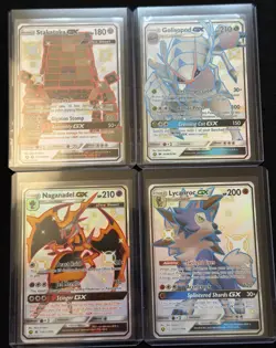 Pokemon Sun & Moon Shiny GX Full Art Lot Of 4 Near Mint - Image 1