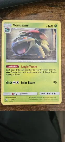 Venusaur Shining Legends 3/73 Uncommon Pack Pokemon NM - Image 1
