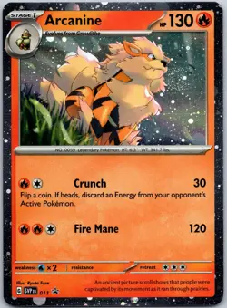 Arcanine 011 (Cosmos Holo) Promo Scarlet & Violet Promos Near Mint - Image 1