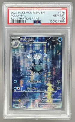 4309 Poliwhirl 2023 Pokemon Scarlet Violet 151 #176 Illustration Rare PSA 10 - Image 1