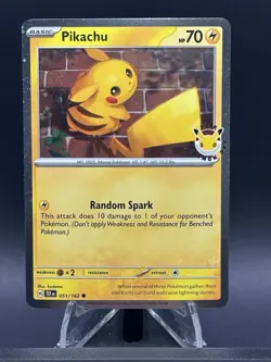 Pikachu 051/162 Pokemon Day 2026 - Anniversary Stamped NM - Image 1