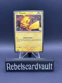 Pikachu 051/162 Pokemon Day 2026 - Anniversary Stamped NM - Image 2