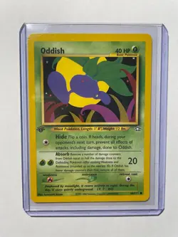 Oddish ~ NM 1st Edition Neo Genesis 68/111 Pokemon TCG Regular Common - Image 3