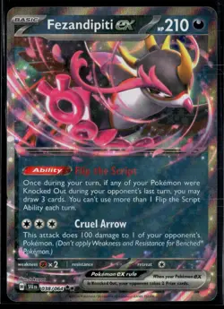 Fezandipiti ex 038/064 Shrouded Fable Double Rare Pokemon - Image 1