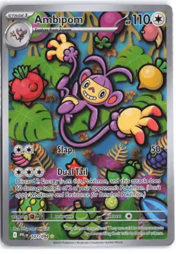Ambipom 107/094 Illustration Rare Phantasmal Flames Pokemon NM - Image 1