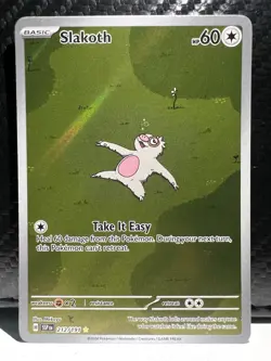 Pokemon TCG Slakoth Illustration Surging Sparks 212/191 Near Mint Condition - Image 1