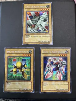 Yu-Gi-Oh TCG Alpha Beta and Gamma The Magnet Warrior Unlimited DOR-001 002 003 - Image 1