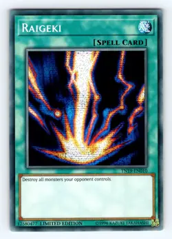 Yugioh Raigeki TN19-EN010 Secret Rare - NM 💎 - Image 1