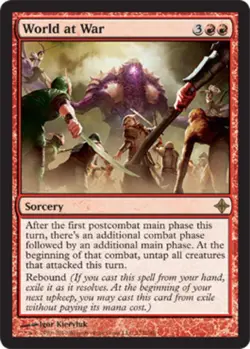 World at War Magic mtg Moderate Play, English Rise of the Eldrazi x1 - Image 1