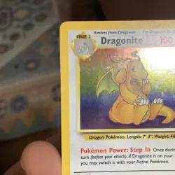 Pokemon Dragonite Fossil Holo Rare 4/62 Card Lot Wizards of the Coast 1999 - Image 3