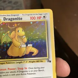 Pokemon Dragonite Fossil Holo Rare 4/62 Card Lot Wizards of the Coast 1999 - Image 4