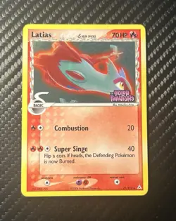 Latias Delta Species Reverse Holo Card #21/110 ExHolon Phantoms Logo - Image 2