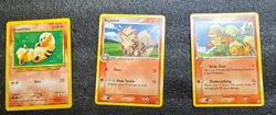 Growlithe Arcanine Lot Vintage WOTC + EX Reverse Holo Pokemon Cards - Image 1