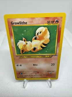 Growlithe Arcanine Lot Vintage WOTC + EX Reverse Holo Pokemon Cards - Image 2