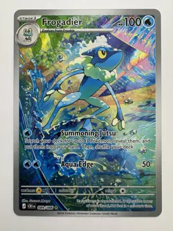Frogadier 089/086 Chaos Rising IR 2026 NM card in hand RH Frogadier 021/086 - Image 1