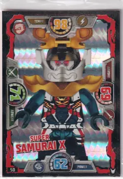 Lego Ninjago Series 3 TCG Collectible Card Number 50 Super Samurai X - Image 1