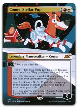 Comet, Stellar Pup (Borderless) #275 (NM) Unfinity UNF Magic MTG - Image 1