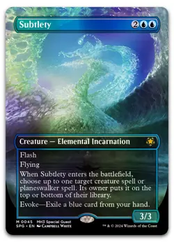 Subtlety (Borderless) #45 (Foil) (LP) Special Guests SPG Magic MTG - Image 1