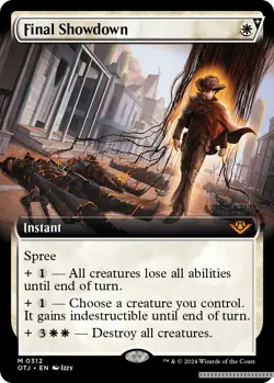Final Showdown (Extended Art) [OTJ - 312] - NM [Foil] TCG MTG - Image 1