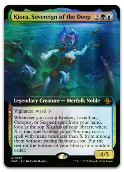 Kiora, Sovereign of the Deep (Extended Art) #170 (Foil) NM March of the Machine - Image 1