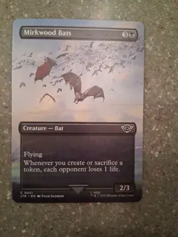 MTG Mirkwood Bats. Borderless. Lord of the Rings Non Foil - Image 1