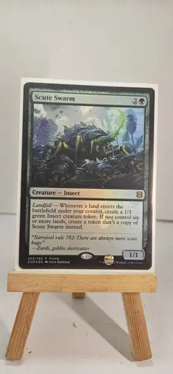 FOIL Scute Swarm PROMO Zendikar Rising 203/280 MTG ZNR NM - Image 1