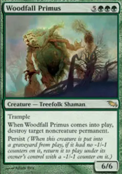 Woodfall Primus - Foil Magic mtg Moderate Play, English Shadowmoor x1 - Image 1