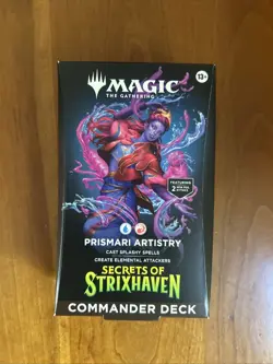 MTG MAGIC THE GATHERING SECRETS OF STRIXHAVEN PRISMARI ARTISTRY COMMANDER DECK - Image 1