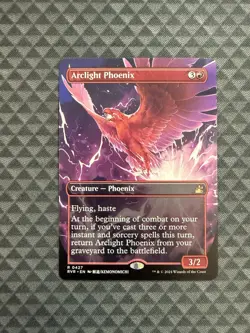 MTG Arclight Phoenix #0427 Anime Borderless Rare Ravnica Remastered (RVR) - Image 1