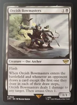 MTG Orcish Bowmasters The Lord of the Rings: Tales of Middle-earth Misprint - Image 1