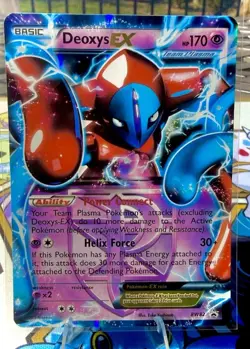 Pokemon Deoxys EX TCG Team Plasma BW82 Black & White Promo Holo Card - Image 1