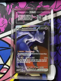 Ascended Heroes Team Rocket's Mewtwo EX SIR 281/217 Pokemon Tag 9 - Image 1