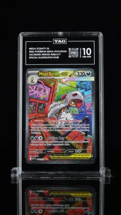 MEGA SCRAFTY EX 2026 POKEMON MEGA EVOLUTION ASCENDED HEROES #285/217 SIR TAG10 - Image 1