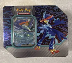 Pokemon Paldea Partners Tin (Quaquaval EX) FACTORY SEALED 5 Packs+promo - Image 1
