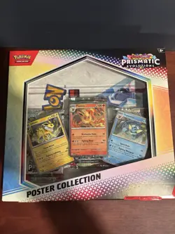 Pokemon TCG Scarlet & Violet Prismatic Evolutions Poster Collection Box - Image 1