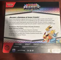 Pokemon TCG Scarlet & Violet Prismatic Evolutions Poster Collection Box - Image 2