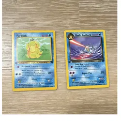 Pokemon Psyduck 65/82 & Dark Golduck 37/82 Team Rocket 1st Edition 2-Card Lot - Image 1