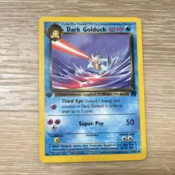 Pokemon Psyduck 65/82 & Dark Golduck 37/82 Team Rocket 1st Edition 2-Card Lot - Image 3