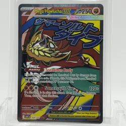 Pokemon TCG Mega Hawlucha ex #268/217 Attack Rare NM - Image 1