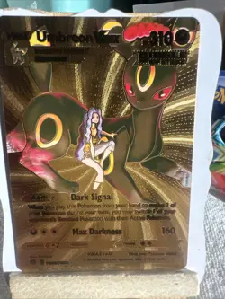 Pokemon Umbreon Vmax Alt Art Gold Foil Fan Art Hp310 NM - Image 2