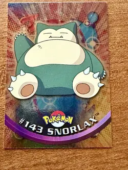 RAINBOW FOIL Snorlax #143 Topps Pokemon Series 3 RARE Card - Image 1