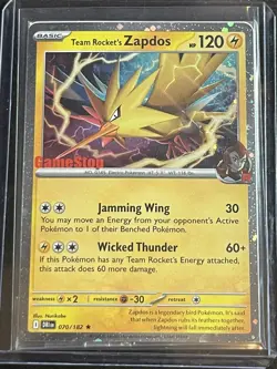 Pokemon TCG Zapdos 070/182 Destined Rivals Gamestop Stamped Promo SEALED - Image 1