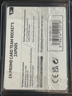 Pokemon TCG Zapdos 070/182 Destined Rivals Gamestop Stamped Promo SEALED - Image 2