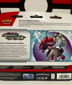 Pokemon TCG Scarlet&Violet Journey Together 3 Booster Blister Scrafty Promo - Image 2
