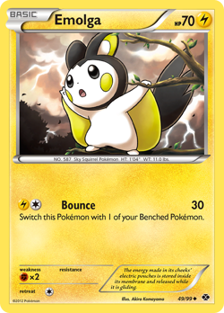 Emolga 49/99 Uncommon | Next Destinies | Pokemon Card - Image 1