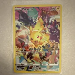Pikachu 160/159 SWSH Crown Zenith Secret Rare Full Art Holo English WC90 - Image 1