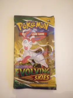 2021 POKEMON SWORD & SHIELD EVOLVING SKIES SEALED PACK - Image 1