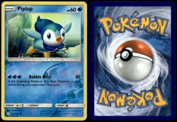 Piplup 54/236 Common Cosmic Eclipse Pokemon Reverse Holo Near Mint - Image 1
